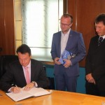 vládní prezident Klaus Tappeser při návštěvě Pardubického kraje